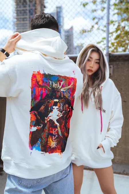 Orifake Geisha White Hoodies